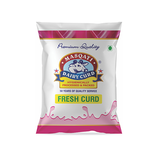 Whole Milk Fresh Curd Packet 1Ltr