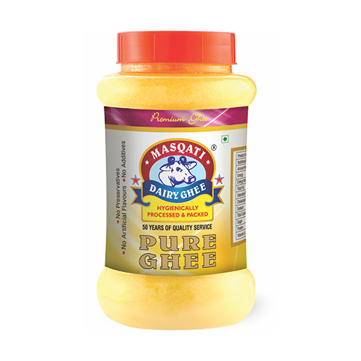 Pure Cow Ghee  500 ml Transparent Jar